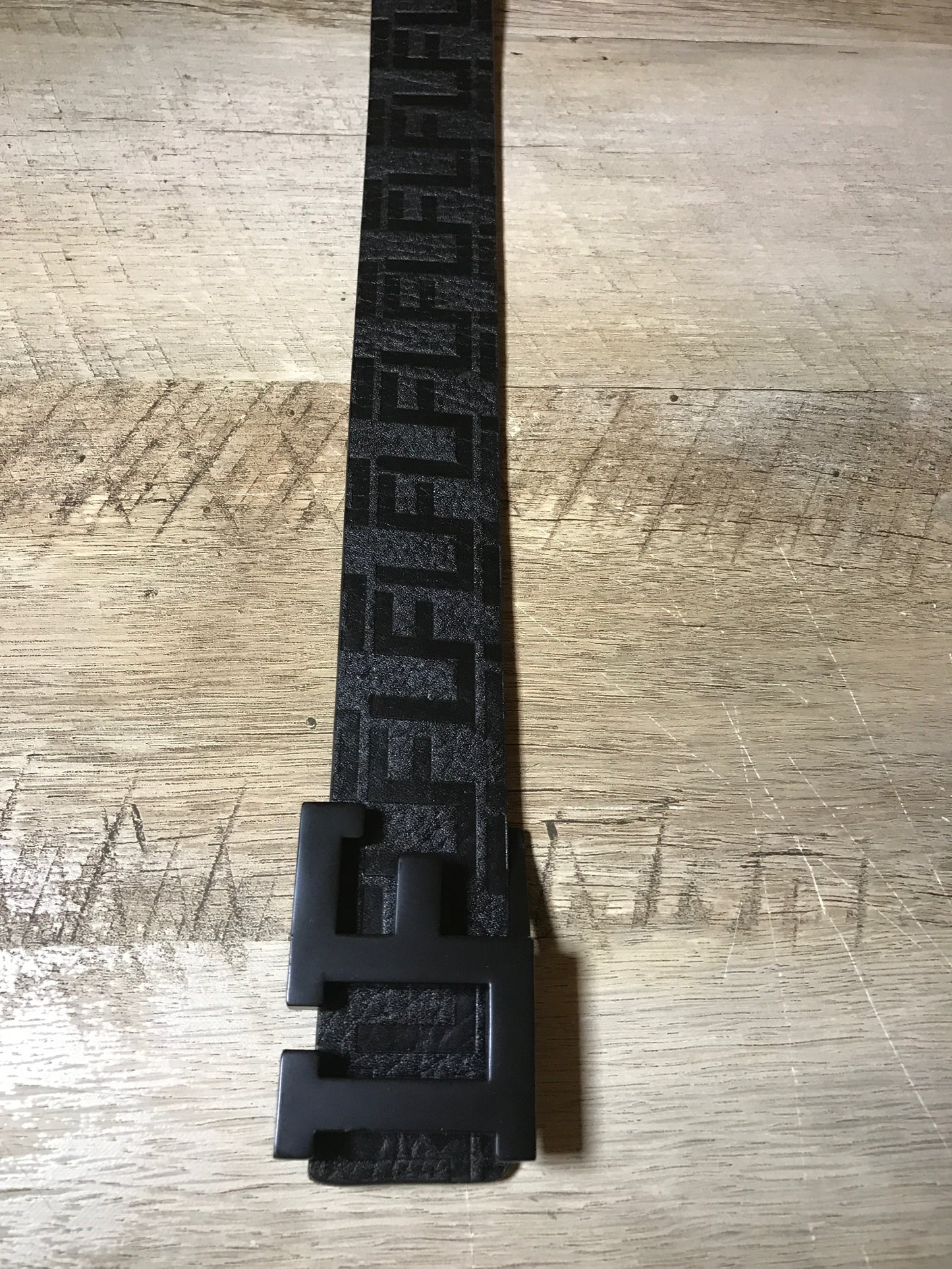 Lokey Famous Designer Belt (black w/black buckle)
